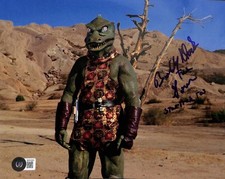Star Trek TOS 8x10 Bobby Clark Signed & Inscribed Gorn Photo BECKETT