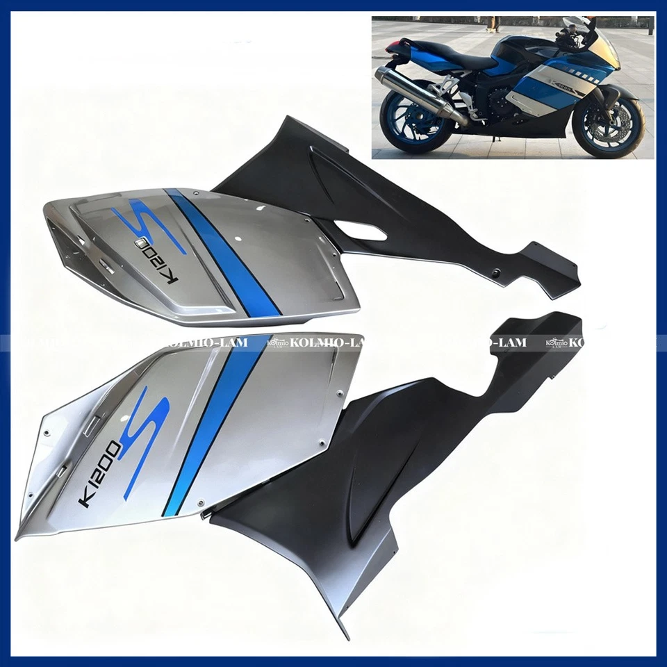 Carenado lateral izquierdo+derecho de carrocería de motocicleta ABS apto para BMW K1200S 2005-2008 Foto 4 de 4