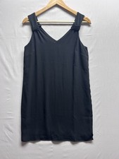 Adrienne Vittadini Women’s XS Little Black Dress Midi Flowy Sleeveless