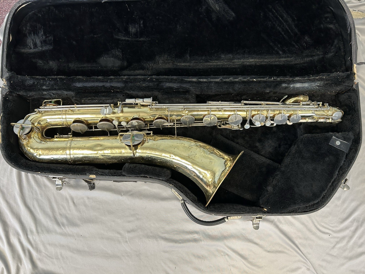 KING ZEPHYR By H.N. WHITE BARITONE BARI SAXOPHONE BODY + CASE | eBay