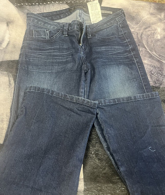GUESS 1981 Women's Petite Dark Wash Blue Slim Skinny Stretch Denim Jeans