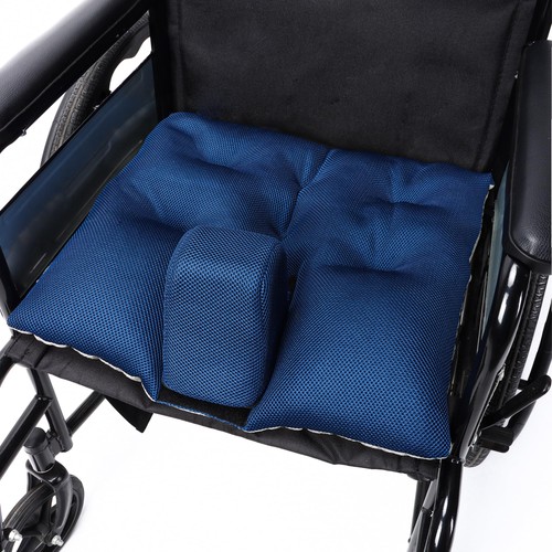 Wheelchair Wedge Pommel Cushion with Safety Straps Non-Slip Wheelchair Cushio... - Picture 1 of 7