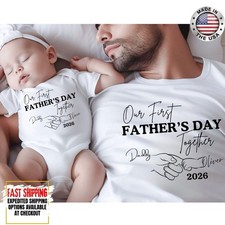 Personalized Father's Day Shirt, 1st Fathers Day Matching, Fathers Day Gifts