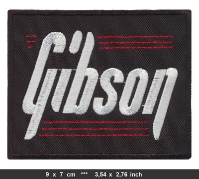 GIBSON Aufnäher Patches Gitarren Les Paul SG Flying V Firebird USA