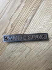 VINTAGE W.W. KIMBALL CO. EMBLEM PIANO & ORGANS CO. Late 1800s  6&rdquo;