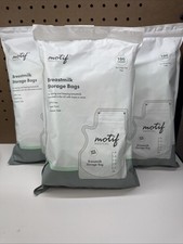 Lot of 3 Motif Medical Breastmilk Storage Bags 8 oz 100 Count BPA Free 300 Bags