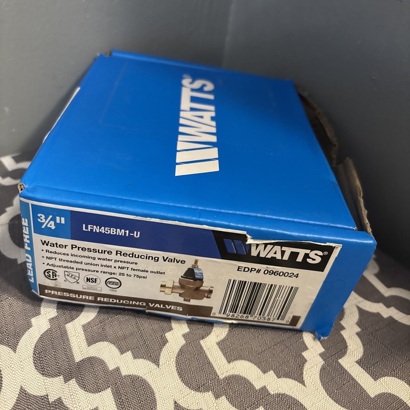 Watts 3/4 in. Brass MPT x FTP Pressure Reducing Valve - LFN45BM1-U READ