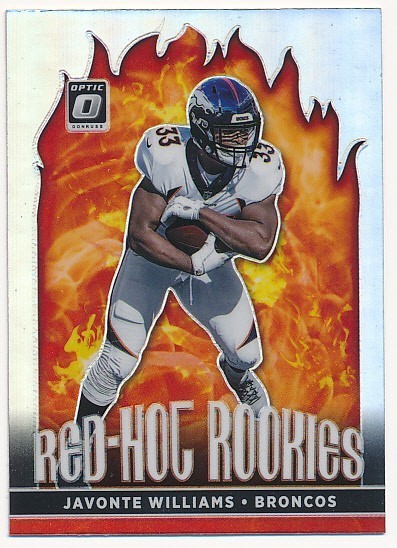 JAVONTE WILLIAMS 2021 DONRUSS OPTIC RED-HOT ROOKIES SILVER PRIZM #RHR-8 RC MINT