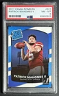 2017 Panini Donruss Rated Rookie #327 Patrick Mahomes II Chiefs PSA 8