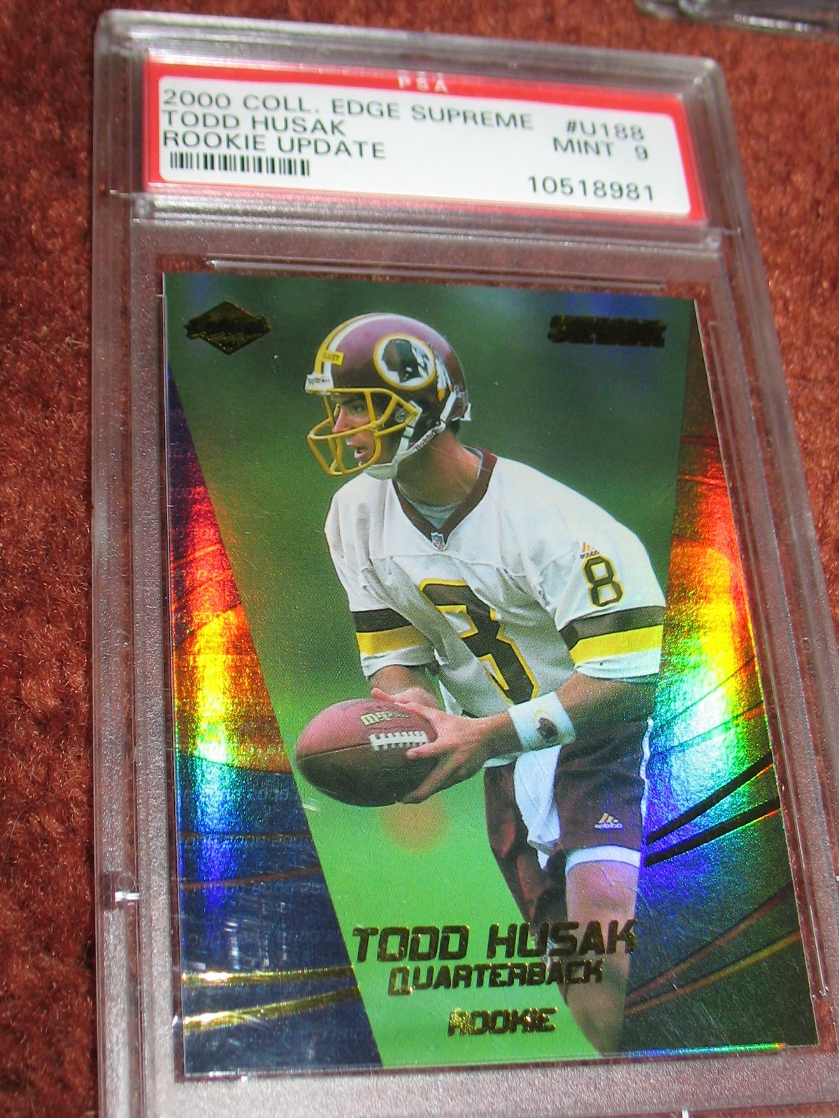 Todd Husak Collector's Edge Supreme #U188 Rookie Update