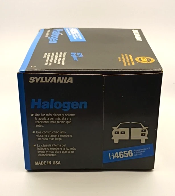 SYLVANIA H4656 SilverStar haz sellado - faro halógeno más brillante (1 bombilla) Foto 3 de 4