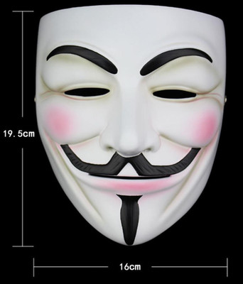 Guy Fawkes Maske V wie Vendetta Mask Occupy Anonymous ACTA Demo Halloween Party