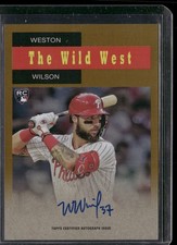 2024 Topps Archives - 1958 Topps TV Westerns Autographs Weston Wilson Gold /50
