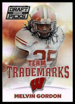2015 Panini Prizm Collegiate Draft Picks Team Trademarks Silver Prizm Melvin