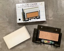 VINTAGE -STICK ON CADDY MEMO NOTE HOLDER PAD PAPER PINS PEN CORK