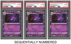 Pokemon PSA 10*3 Gengar Holo 2017 022/050 SM4S Japanese