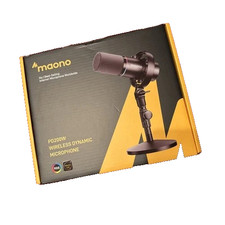 MAONO PD200W USB Podcast Dynamic Microphone Black with RGB - New / Open Box