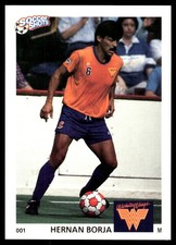 Hernan Borja 1991 Soccer Shots MSL #001 Wichita Wings Soccer READ FREE SHIPPING