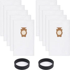 10 Pack Vacuum Cleaner Bags and 2 Belts Compatible with Kirby Vacuum Bags 204811