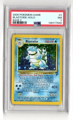2000 Pokemon Game Blastoise-Halo Base II PSA 7 136177580 Near Mint