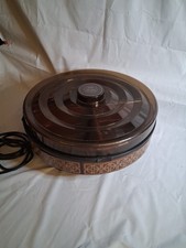 Vintage Ekco Hostess Carousel, 1970s Electric Food Warmer Lazy Susan