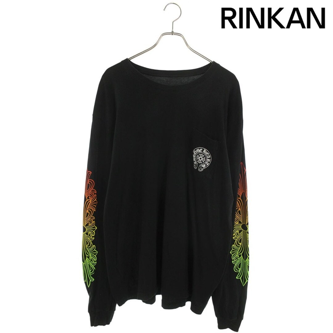 Chrome Hearts CH L S 1 Arm Floral Cross Gradient Long Sleeve Top Men's XXL Used