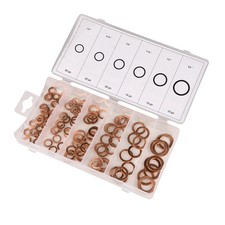 Bike It Motorcycle Copper Washer Kit Imperial Sizes 110 Piece Set