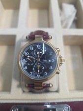 Stauer Noire Moonphase 27j 14587 Automatic Watch Runs Ts171  display picture 2