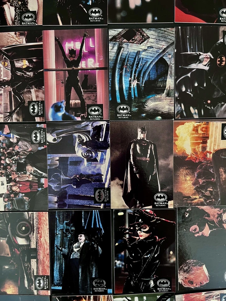 Juego completo de tarjetas coleccionables de película Batman Returns Premium Stadium Club (Topps 1992) Foto 2 de 4