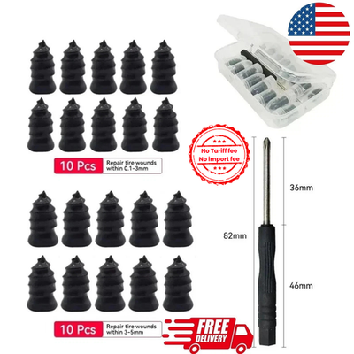 #ad #ad New Tubeless Tyre Repair Rubber Nails Vacuum Tyre Repair Nail For Car Motorcycle $5.23