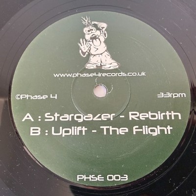 Stargazer / Uplift   Rebirth / The Flight (12 ) Phase 4 Records   PHSE 003