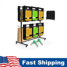 84 Chairs Folding Chair Cart Thickened Folding Chair Rack 800lbs Heavy Duty