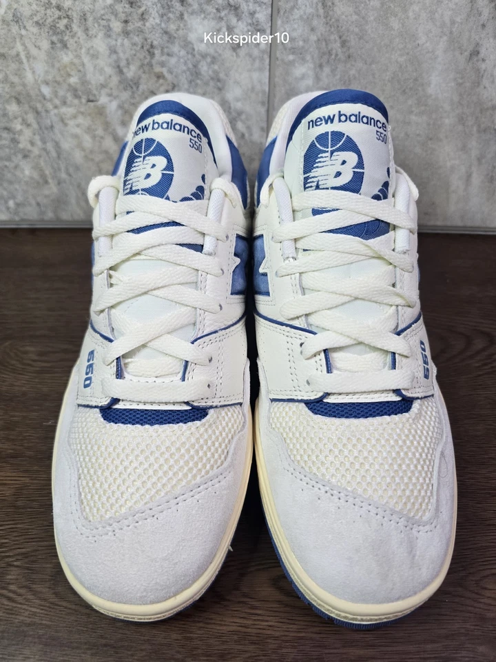 New Balance 550 Sea Salt Pack Blue Agate Sneakers BB550CPD Men's Size 9 - Image 3 of 4