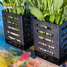 Fish Tank Decoration - Square Hollow Plant Holder for Aquarium