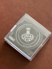 2013 NHL Stanley Cup Final Game 1 Official Puck Blackhawks Bruins New In Case — photo 1