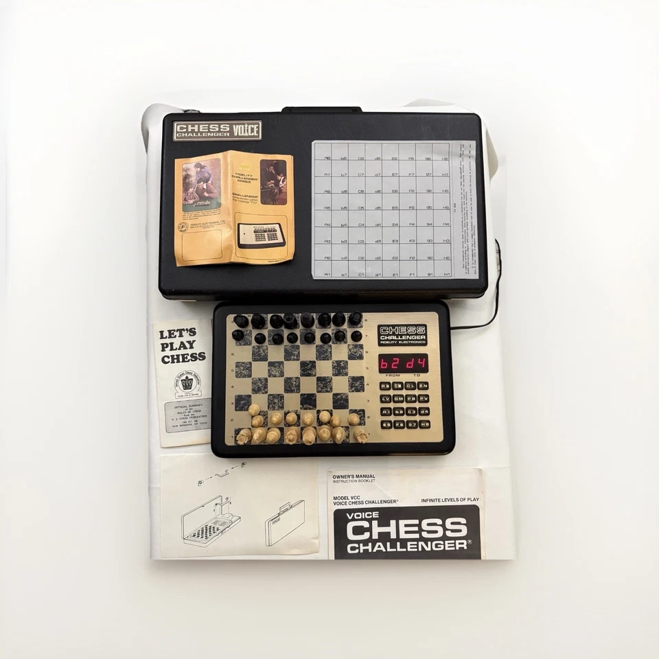 VTG 1979 Fidelity Voice Chess Challenger VCC Tested w/ Case Papers Read Desc - Image 3 of 4