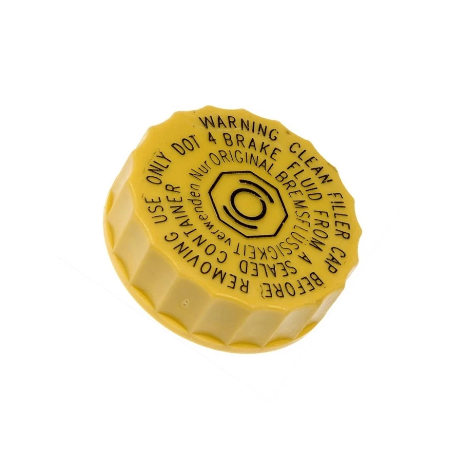 For Audi V8 Quattro 1990-1994 Master Cylinder Reservoir Cap Plastic Gloss Yellow Foto 3 de 4