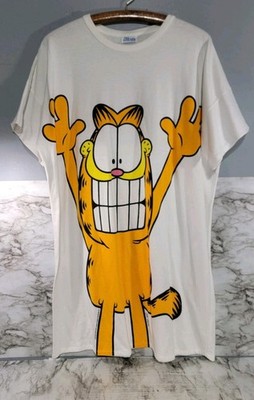 VTG 1978 Flirts Garfield Jim Davis Sleep Shirt Womens OS Single Stitch