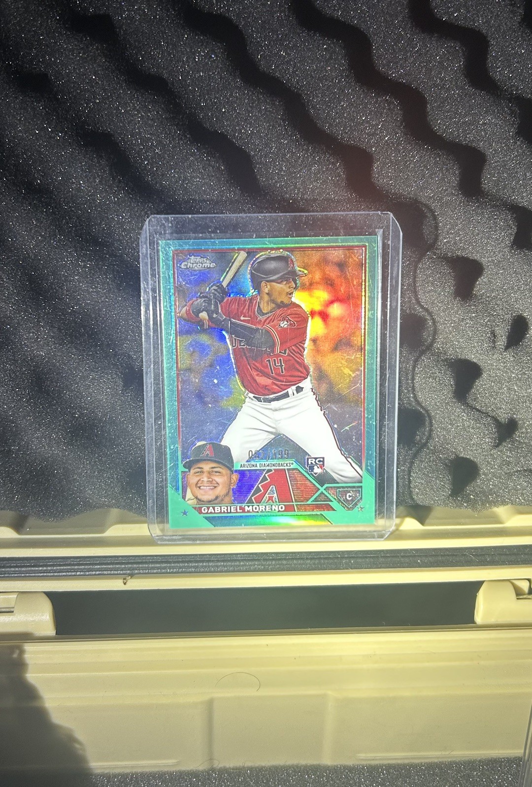 2023 Topps Chrome Aqua Refractor 62/199 Gabriel Moreno #189 Rookie RC