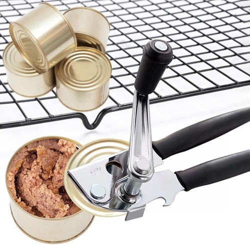 Heavy Duty Stainless Steel Tin Can Opener Cutter Easy Comfy Handle Grip Kitchen - Picture 5 of 14