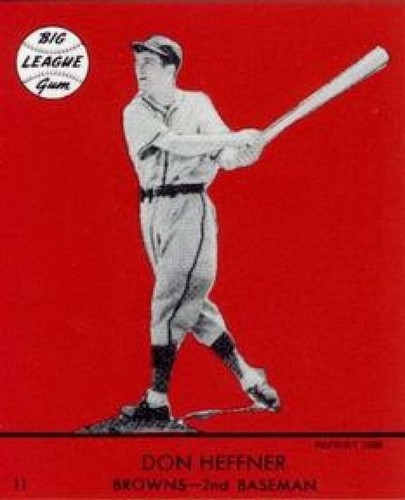Don Heffner [Red Background] #11 1941 Goudey card