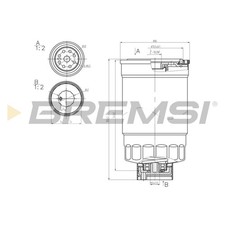 ORIGINAL® Bremsi Kraftstofffilter für Kia PICANTO I CEE'D Schrägheck CEE'D
