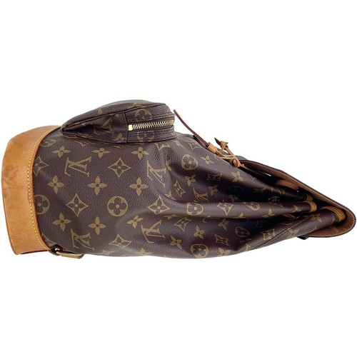 Louis Vuitton Monogram Montsouris GM Leder Stoff Braun Rucksack Tasche 3639 - Bild 5 von 23