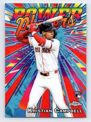 2025 Topps Chrome Update Series - Power Players Kristian Campbell #PP-27 (RC)