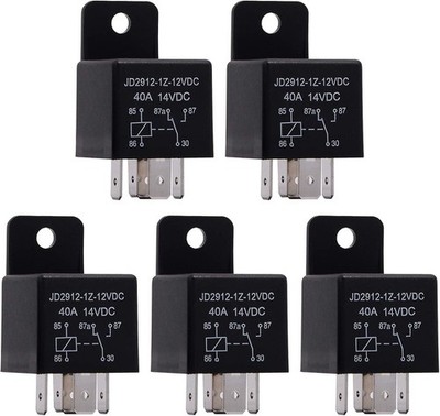 5x 40A 5-poliges 12V Kfz-Relais - Trunk Pop Up, Remote Start Up, Beleuchtung