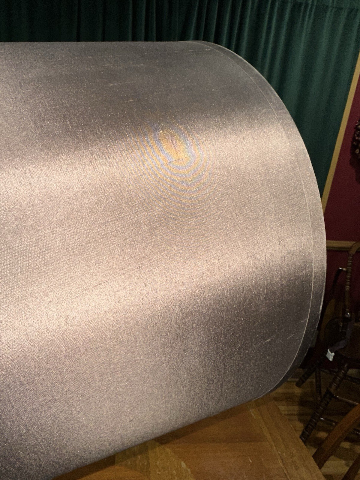 Set Of 2 Restoration Hardware Linen Drum Lamp Shades - Brown