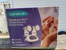 New Lansinoh Signature Pro Double Electric Breast Pump - White/Purple