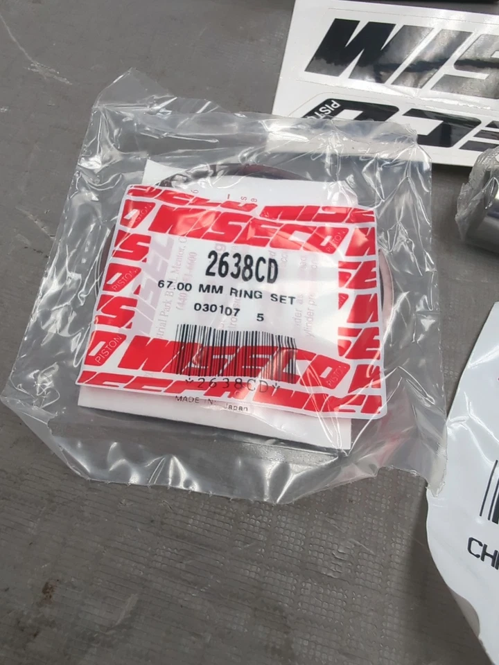 Kit de pistón Wiseco Suzuki RM250 1985-95 y RMX250 1989-99 forjado 642M06700 67,00 mm Foto 3 de 4