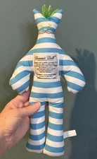 Kitty-Cat Dammit Doll Dammit Pet - Blue and White Striped Stress Reliever
