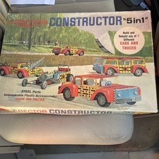 Gilbert Erector Set No. 10621 Cars And Trucks 5 In 1 With Box Manual